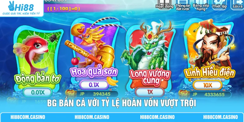 BG bắn cá với tỷ lệ hoàn vốn vượt trội