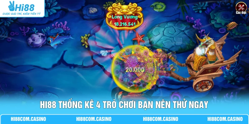 LUCKY365 Bắn Cá - Nhà Phát Hành Với 101+ Game Đặc Sắc 2 Hi88 thống kê 4 trò chơi bạn nên thử ngay