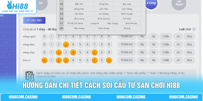 Hướng dẫn chi tiết cách soi cầu từ sân chơi Hi88