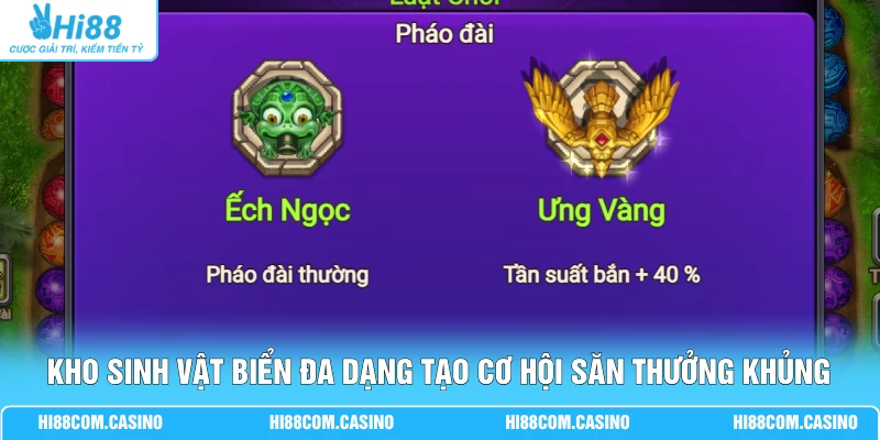Kho sinh vật biển đa dạng tạo cơ hội săn thưởng khủng