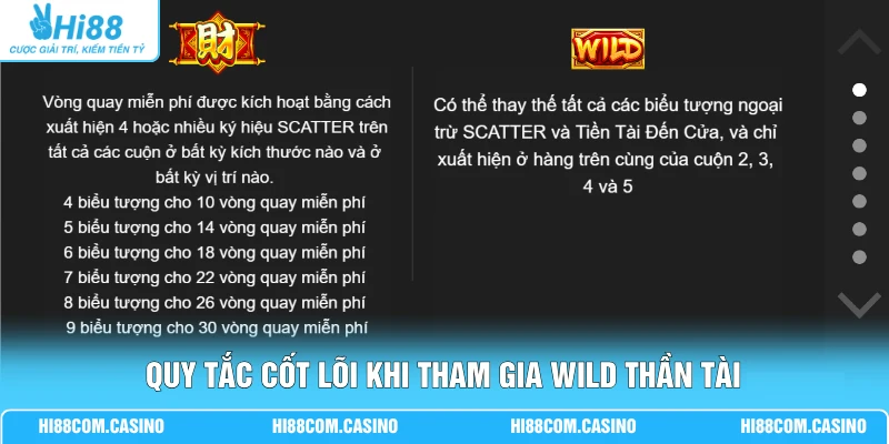 Quy tắc cốt lõi khi tham gia Wild Thần Tài