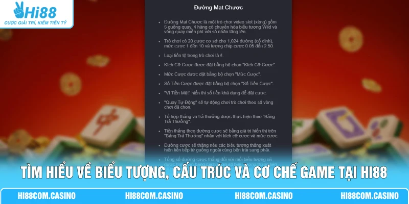 Tìm hiểu về biểu tượng, cấu trúc và cơ chế game tại Hi88