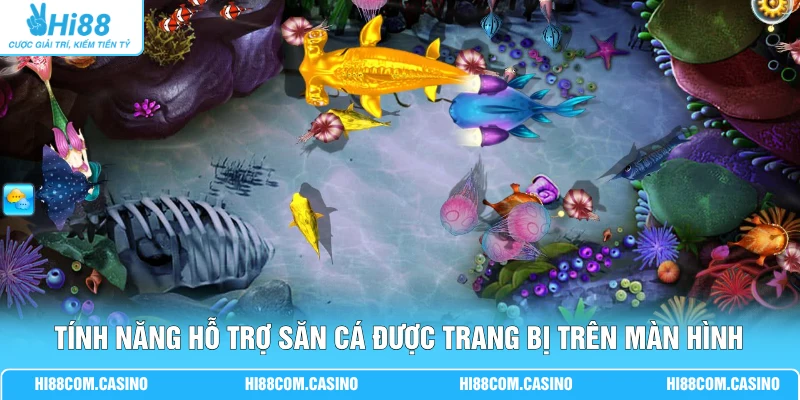 Tính năng hỗ trợ săn cá được trang bị trên màn hình